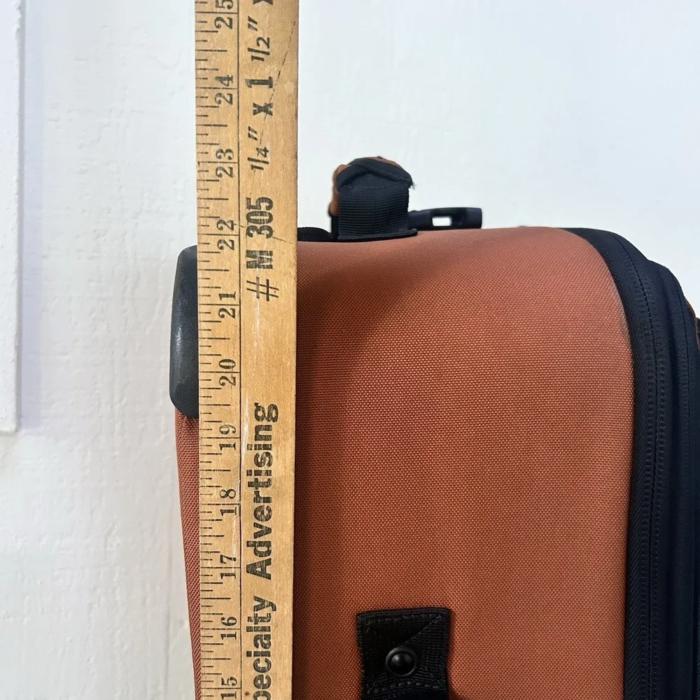 Rick Steves 22-Inch Two-Wheel Expandable Rolling Carry-On Orange